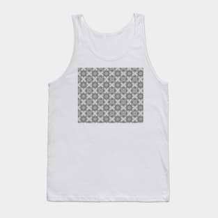 Elegant, modern pattern, silver stars, cross and block for any occasion Tank Top